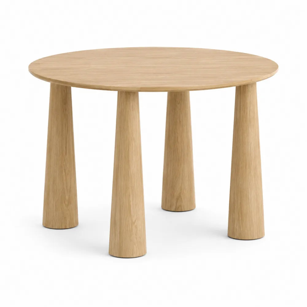 Tavolo rotondo in legno di quercia ?100 cm