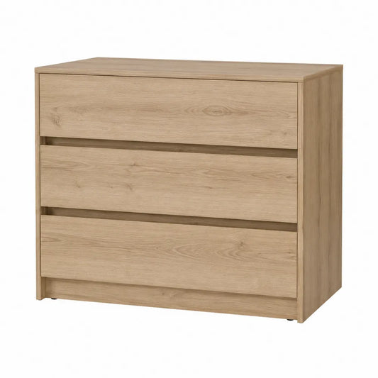 Cassettiera in legno con 3 cassetti laminati