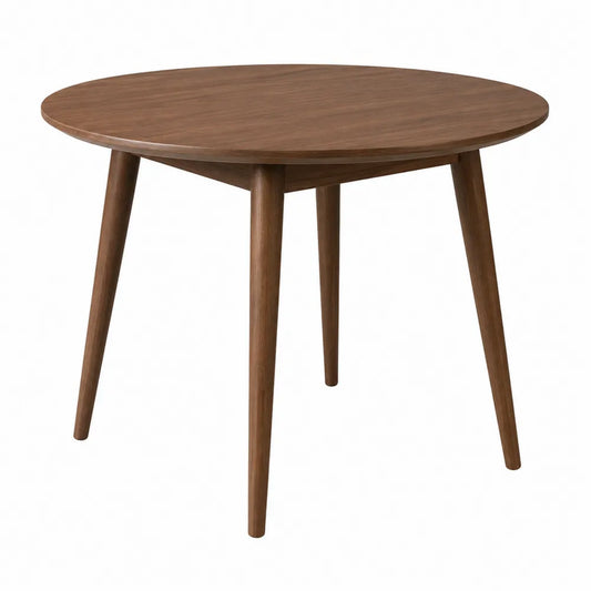 Tavolo da pranzo rotondo in legno, diametro 90 cm, marrone